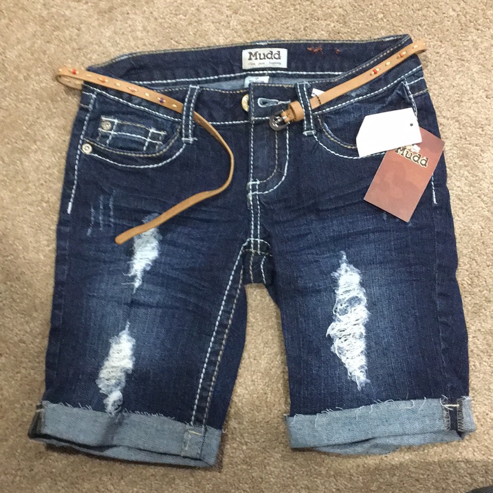 Juniors jean shorts